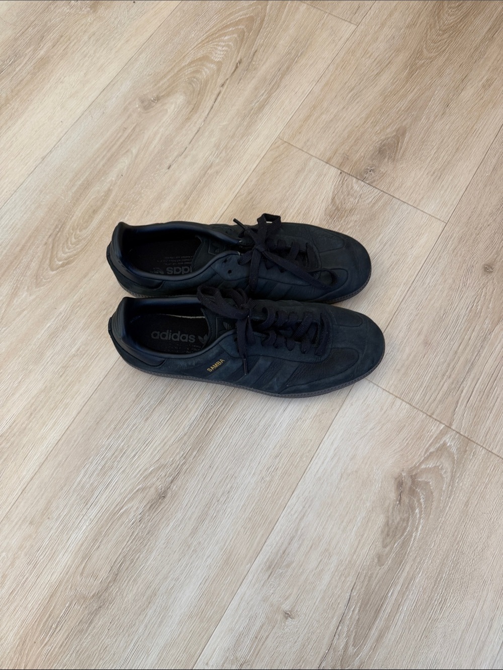 adidas Samba Leather Sneakers - Black